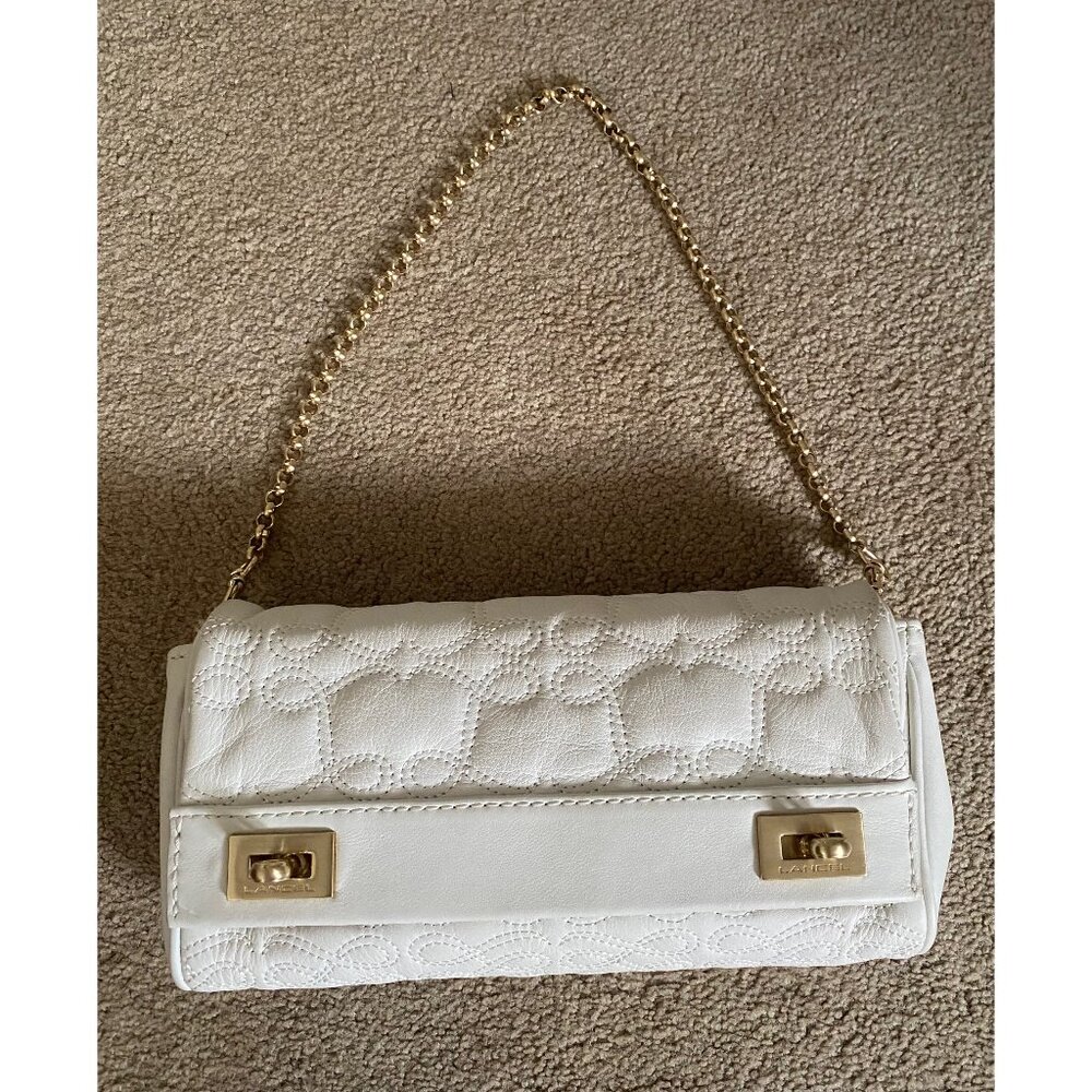 Lancel leather clutch